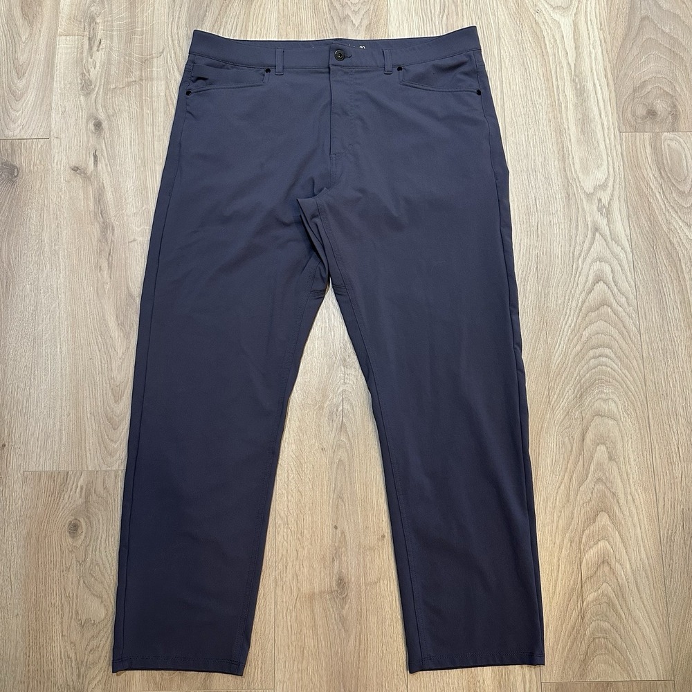 Western Rise Diversion Pant Men's Size 38x30 Blue Grey Stretch Travel‎ Tech EUC
